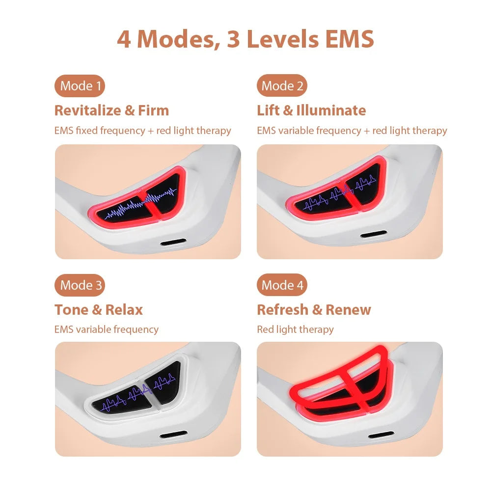 Red Light Therapy Under-Eye Massager Glasses