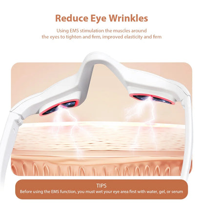 Red Light Therapy Under-Eye Massager Glasses